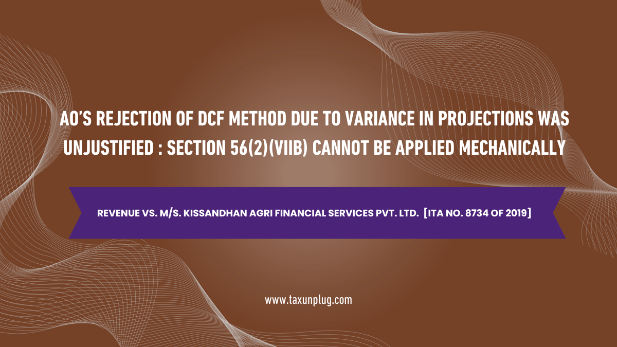 AO’s Rejection of DCF Method